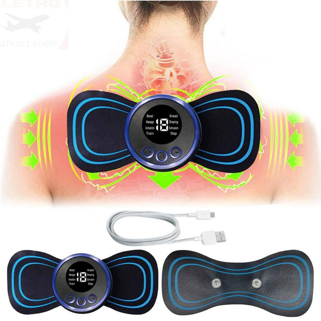 Mini Massageador portátil Recarregável EMS