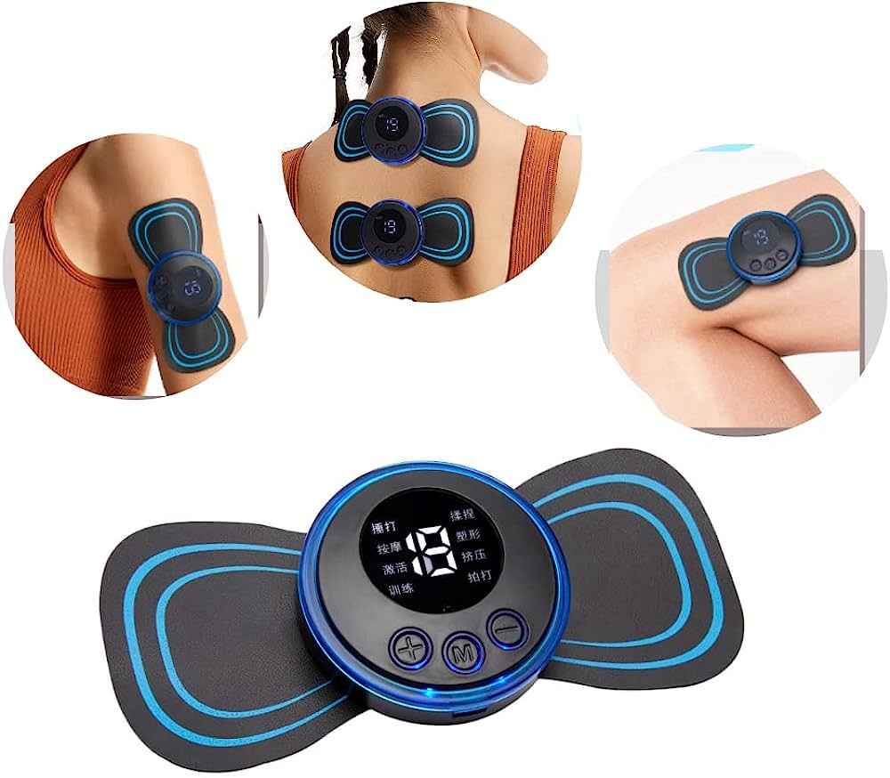 Mini Massageador Portátil Recarregável EMS