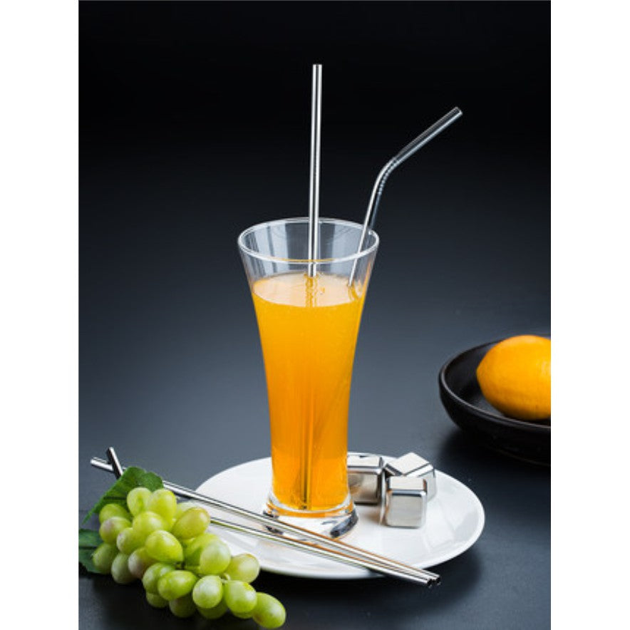 Canudos Aço Inox Metal Reutilizável + Escova