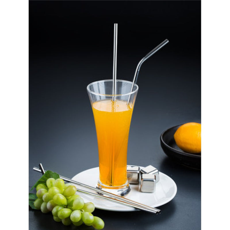 Canudos Aço Inox Metal Reutilizável + Escova