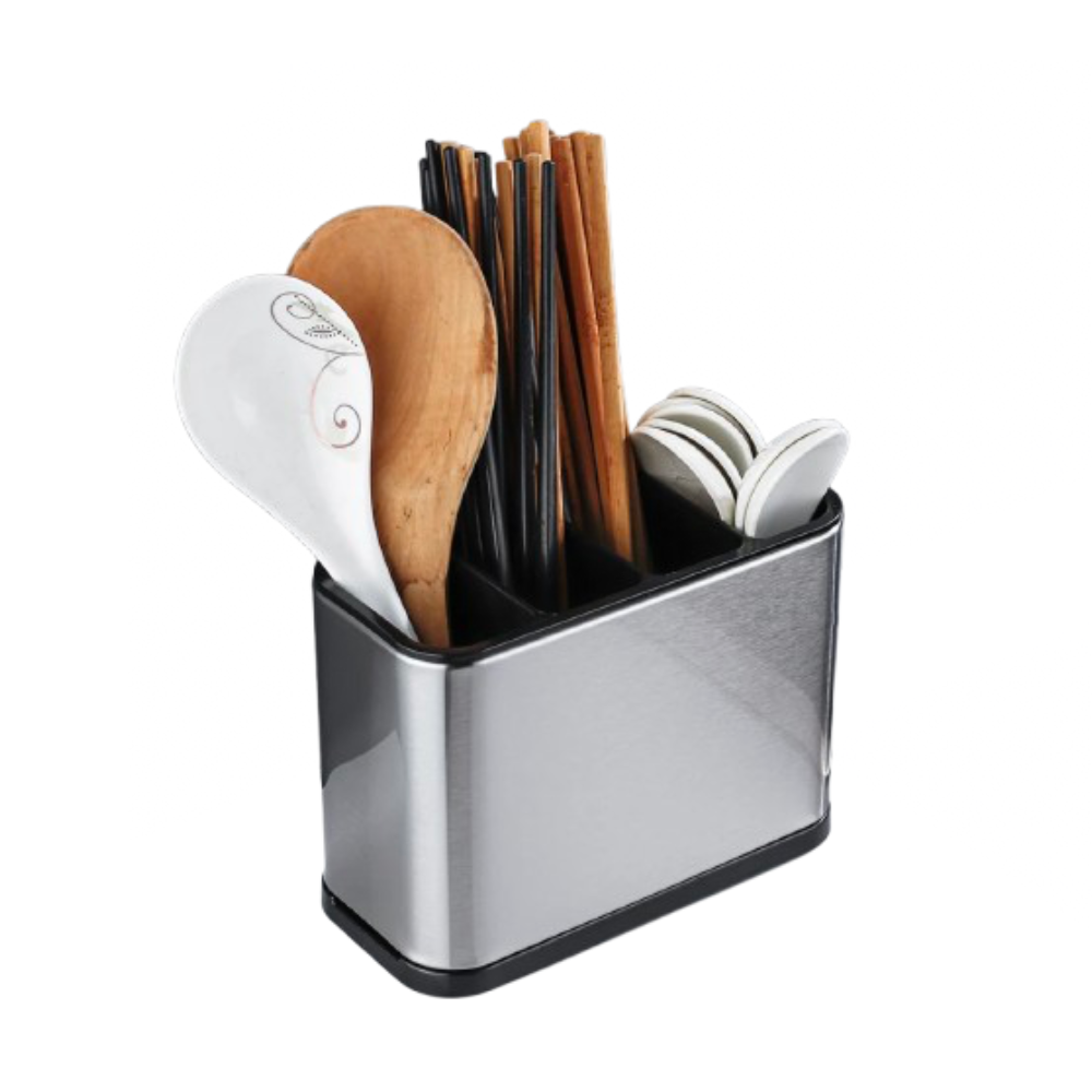 Porta Talheres Escorredor Organizador Aço Inox